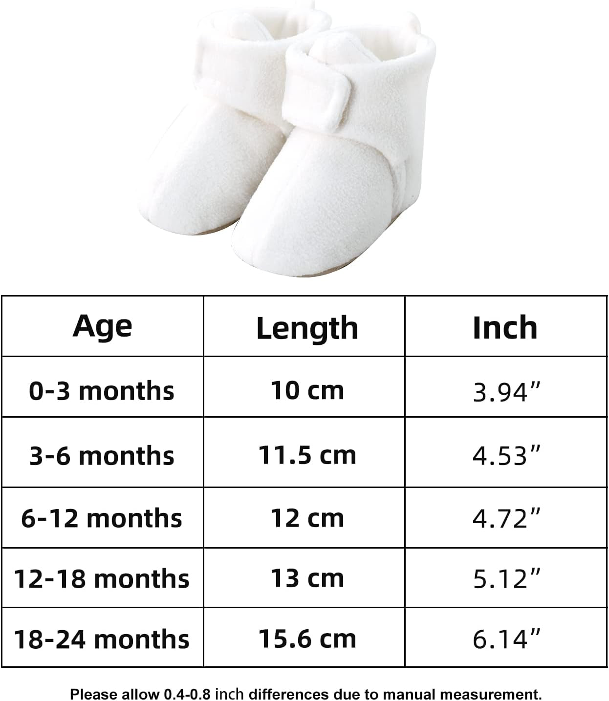 Unisex Baby Boy Girl Fleece Cozy Booties Warm Infant Shoes